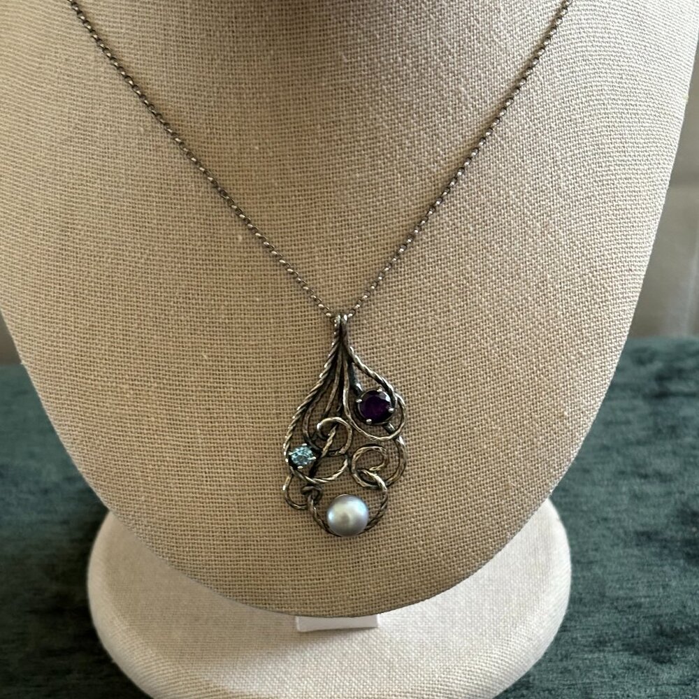 925 Israel PZ Pendant and Chain